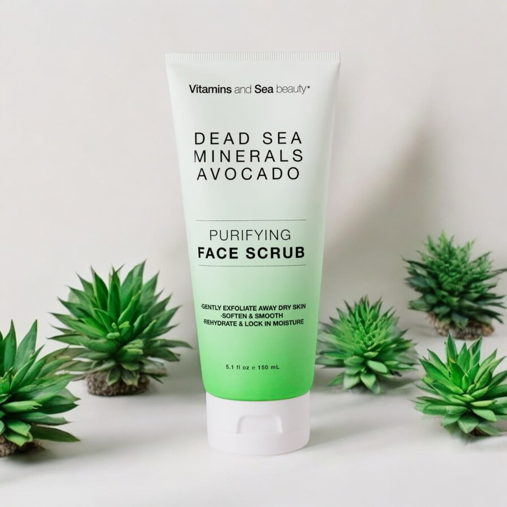 Vitamins and Sea Beauty Dead Sea Minerals + Avocado Purifying Facial Scrub